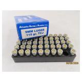 49rds 9mm Luger 115gr AA&A Ammo