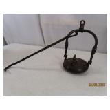 Rare 18th/19th Century Rooster BETTY Metal Lamp $