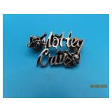 1989 Rock Bank MOTLEY CRUE 1.75" Pin Skull