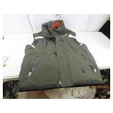 Mens MED Blk/Grn SPYDER Padded Vest EXC