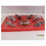 6pc HARLEY Mini 5" Diecast MotorCycle SET