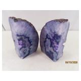 SET Polished 5" Beautiful Amethyst Bookends/Decor