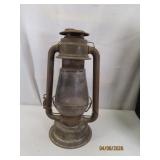 Antique 16" barnfind GlassGlobe Lantern LIBERTY