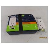 (5) New White GFCI Protected Electric Outlets 2of2