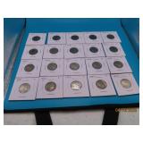 (20) c1920 Buffalo Nickels Coins sleeved