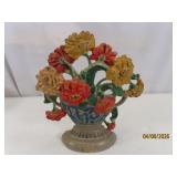 Cast Iron Flower Bouquet 8" Door Stopper