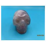 2" Carved Stone Mineral Crystal SKULL Neat