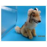 vtg c1950s STEIFF German Shepherd Dog 5" pin notag