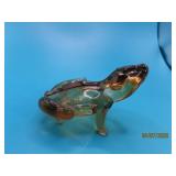 Unique Blown Art Glass FROG 3" Fullbody Figure