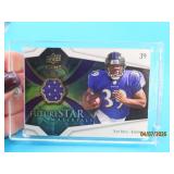 RAY RICE Icons Jersey Worn Ravens Jersey Card