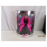 boxed BARBIE (1998) Happy Holidays Blk/Pink Halmrk