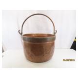 Incredible antique Handled Copper Kettle 18" NICE