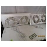 (2) like new HOLMES Electric Window Fans