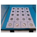 (20) c1905s US V-Nickels Coins sleeved
