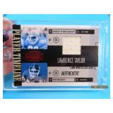 Game Worn Jersey Card LAWRENCE TAYLOR