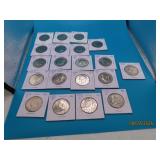 (20) c1970s~90s Kennedy Half Dollar Coins