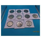 (10) asst Eisenhower $1 US Coins sleeved