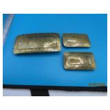 SouthWest Brass vtg Belt Buckle & Ends