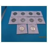 (10) asst pre1964 Silver US Quarters Coins