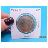1922d PEACE Silver US Dollar Coin