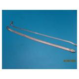 (2) Sterling Herringbone 7" Bracelets 8g