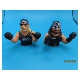 (2) c1990s WWE Thumb Wrestle Toys HULK