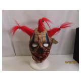 Pro FREAK Scary Clown rubber Costume Mask