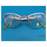 unique 1950s era CAT EYE Rhinestone Glass Frame