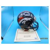 Autographed JAY CUTLER Broncos Mini Helmet COA