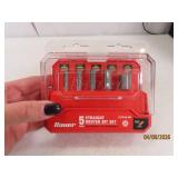 New BAUER 5pc Router Bit Set in case