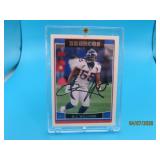 autographed DJ WILLIAMS Broncos Card