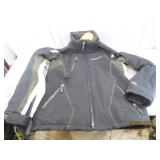 Mens MED Blk/Grn SPYDER ZipUp Coat EXC