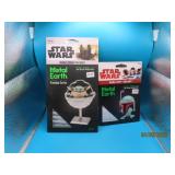 (2) STAR WARS Steel Model Kits Boba~Mandalor $50
