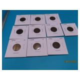 (10) c1900 Indian Head Cents Coins sleeved