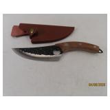 Artisan Crafted 11" Fixed Blade Knife + Sheath EXC
