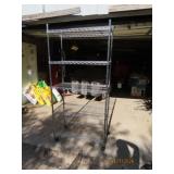 Rolling 36" NSF Metal 5tier Shelf Rack