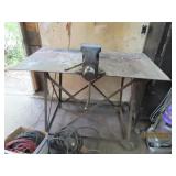 HeavyDuty All Metal 48" Welding Table w/ Vise Atch