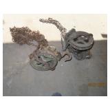 (2) HeavyDuty Chain Type Hoists