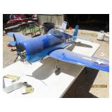 Blue F6F HELLCAT 65" R/C Airplane 12" triple prop