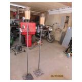 (2) Cast Iron Base FreeStand TIKI Torches
