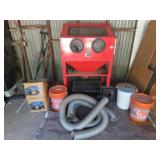 40lb Upright 34" C.P. Sandblaster Cabinet +extras