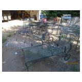 10pcs asst Wrought Iron Type Patio Furniture