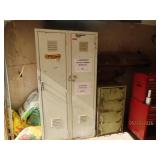 (2) Steel HD Lockers + Cabinet