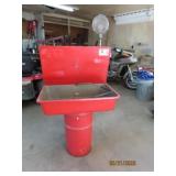 Custom Barrel Bottom Parts Washer Setup