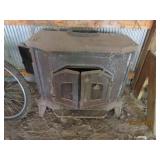 Antique 36" Cast Iron Wood Burning Stove
