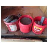 (3) coffee cans FULL Lead Ingots