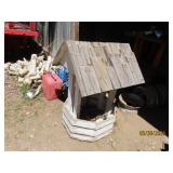 Wooden Outdoor 48"ish Wishing Well Planter Decor