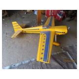 60" Yellow R/C Airplane w/ 16"prop