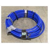 Plastic blue water, line 1"approximately 100