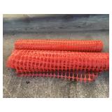 2 Rolls of orange snow fence